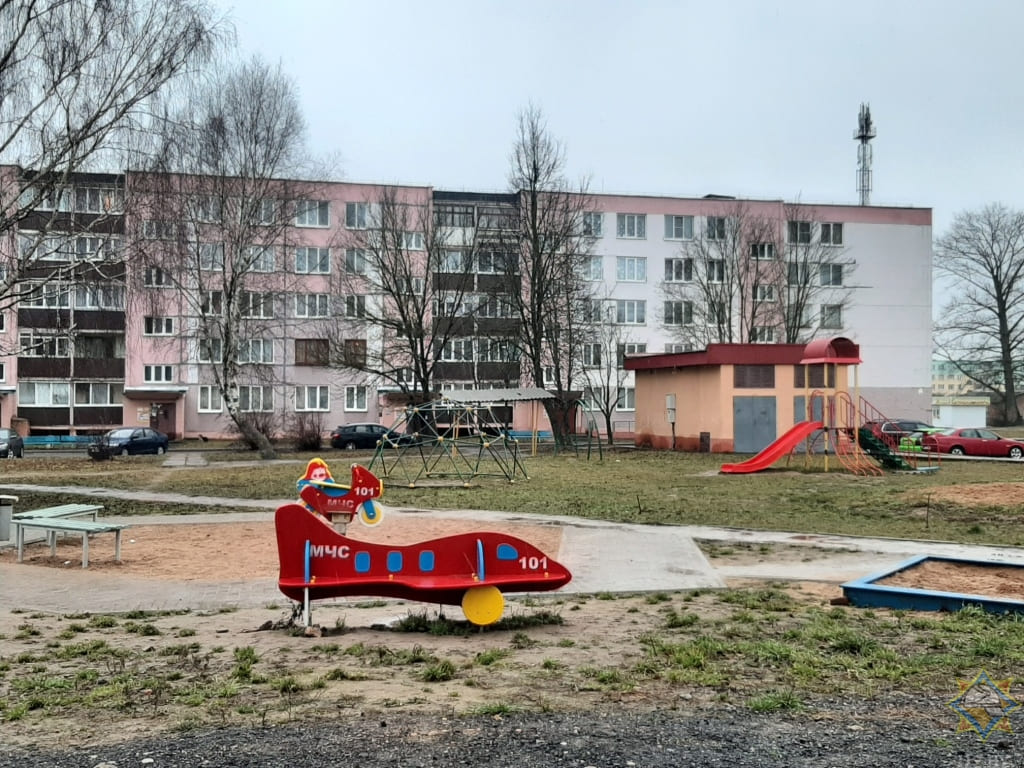 Детская уличная игровая площадка от МЧС появилась в Горках