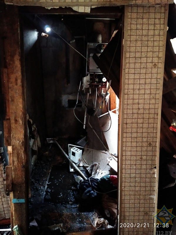 Отопительный котел разорвало в частном доме в Шклове