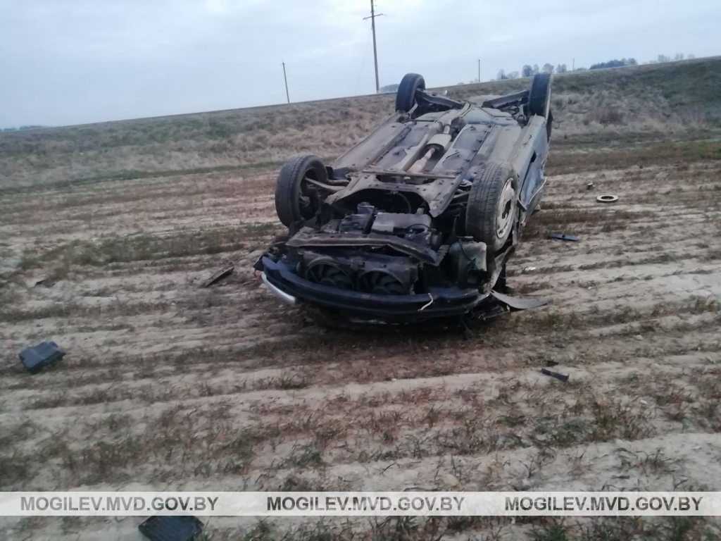 «Peugeot» опрокинулся в Чаусском районе – пострадал пассажир