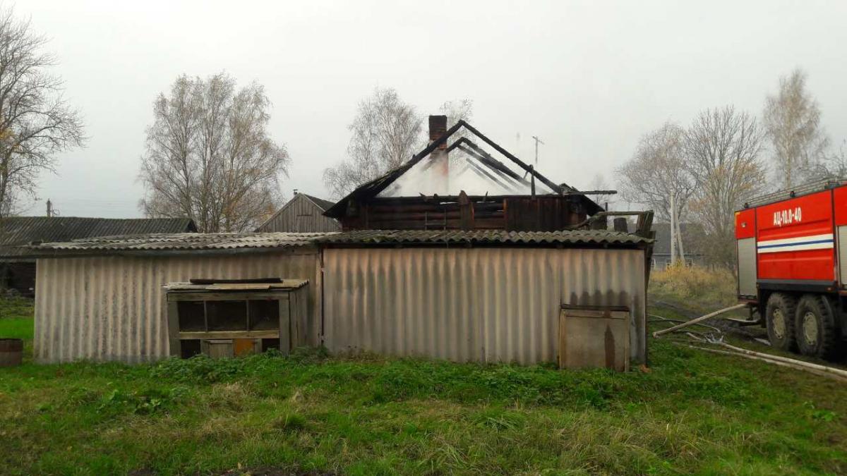 На пожаре в Чериковском районе погиб мужчина. Фото