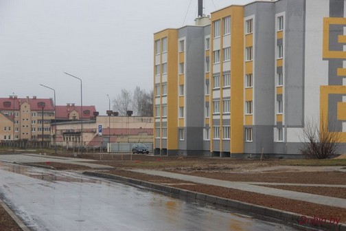 Новый 40-квартирный кирпичный дом сдан в эксплуатацию в Дрибине