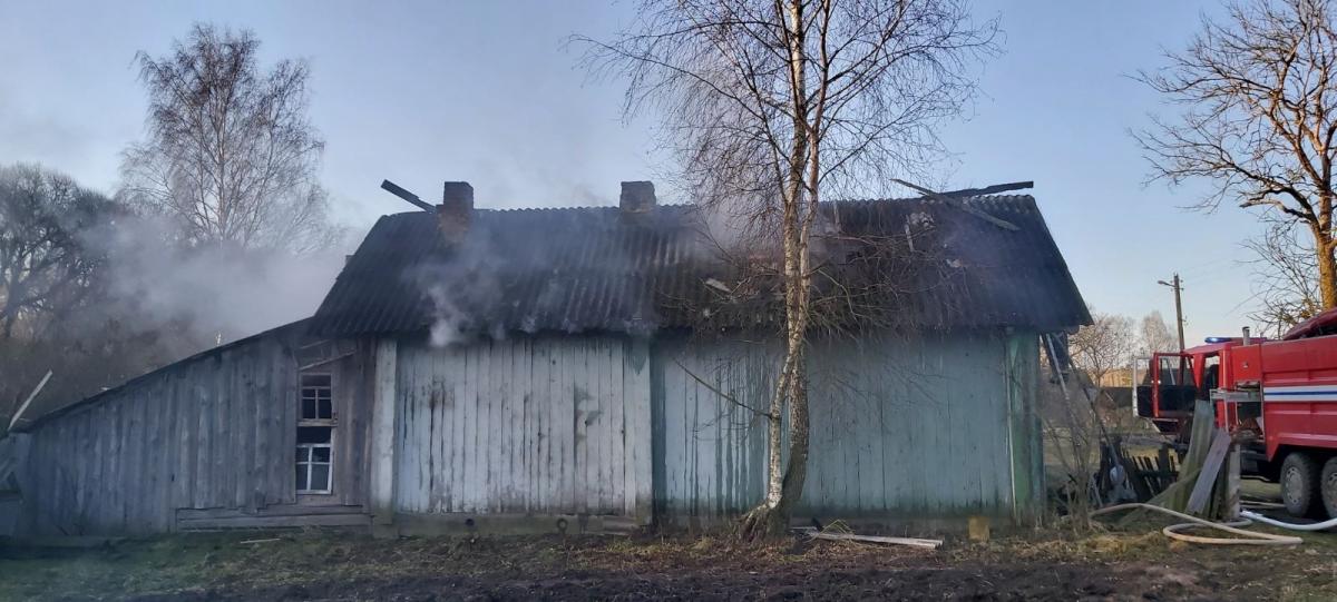 При пожаре в Краснопольском районе погиб пенсионер