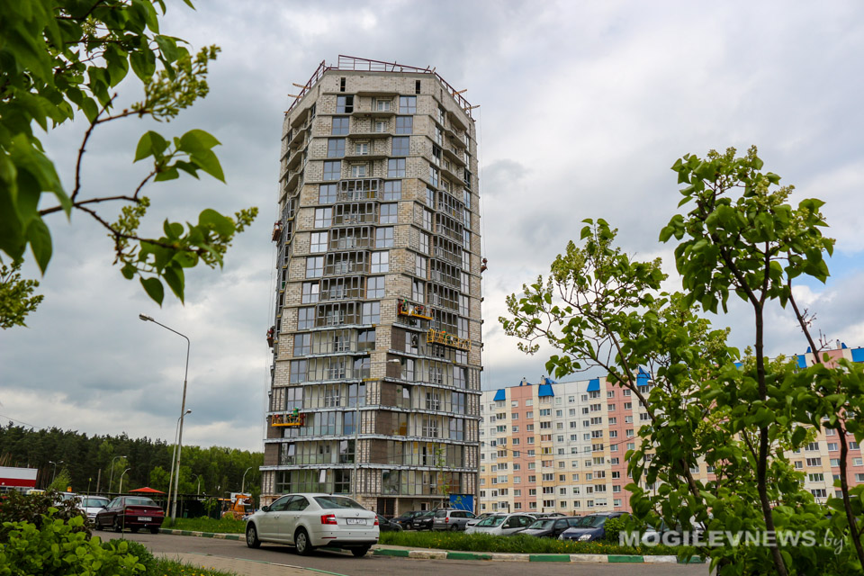 Первый спиральный дом в Могилеве планируют сдать в конце июня