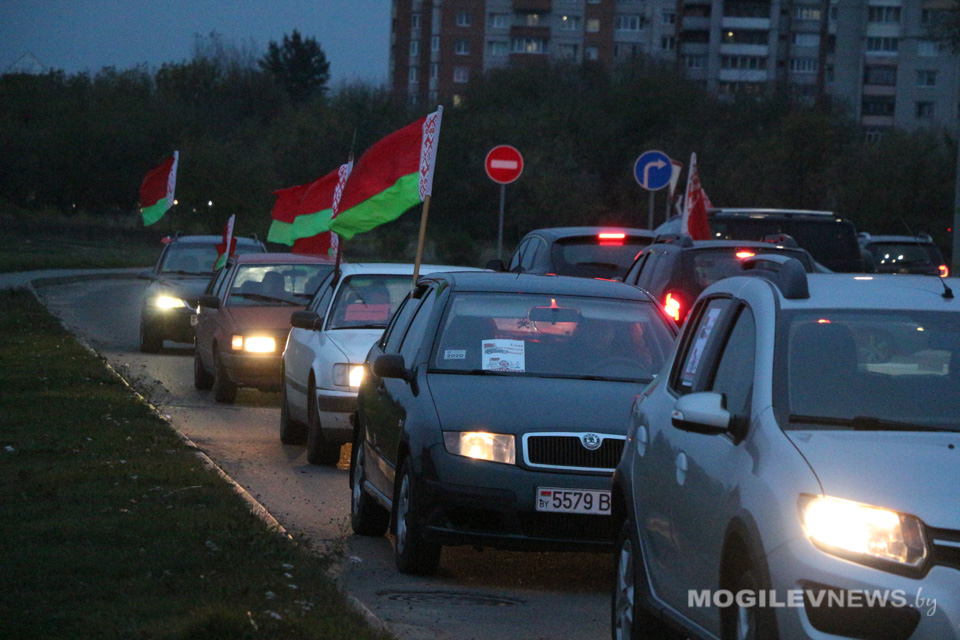 Автопробег «Спасибо силовикам!» прошел в Могилеве. Фото