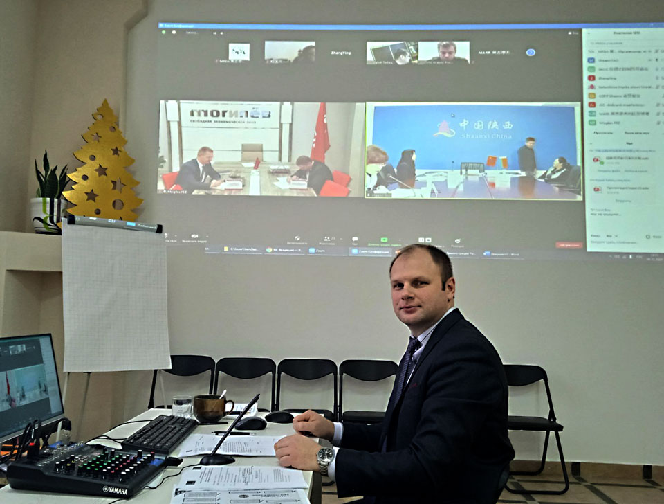Представители сферы образования и торгово-экономического сотрудничества Могилевской области и провинции Шэньси Китая встретились онлайн