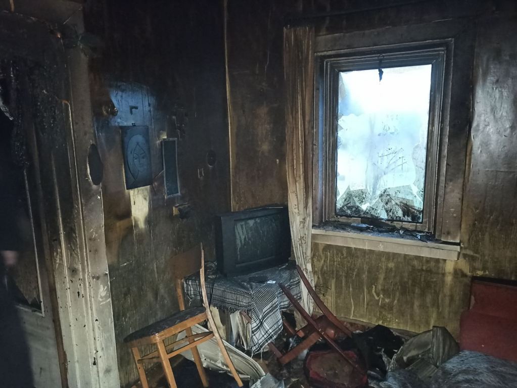 На пожаре в Кличеве погиб мужчина