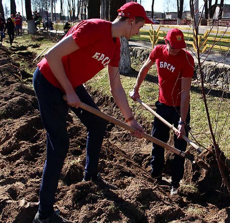 Волонтеры Кличевского района продолжают акции по наведению порядка на земле и благоустройству территории