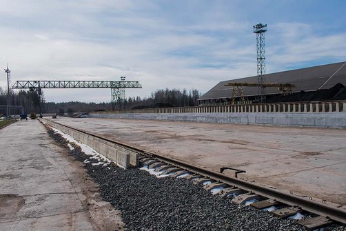 Реконструкцию повышенного пути для приема сыпучих грузов завершили на «Кричевцементношифере»