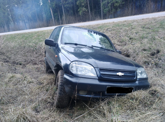 «Шевроле» в Шкловском районе съехал в кювет – двое пострадавших