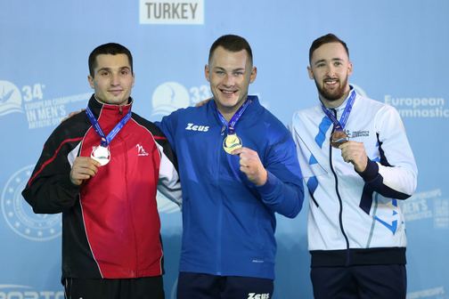 Могилевский спортсмен завоевал «серебро» и «бронзу» на чемпионате Европы по спортивной гимнастике