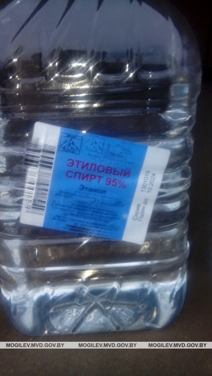 660 литров спиртосодержащей жидкости изъяли в Бобруйске
