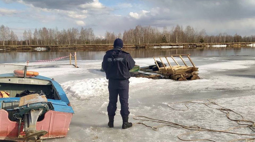 Ребенок провалился под лед и погиб в Бобруйске