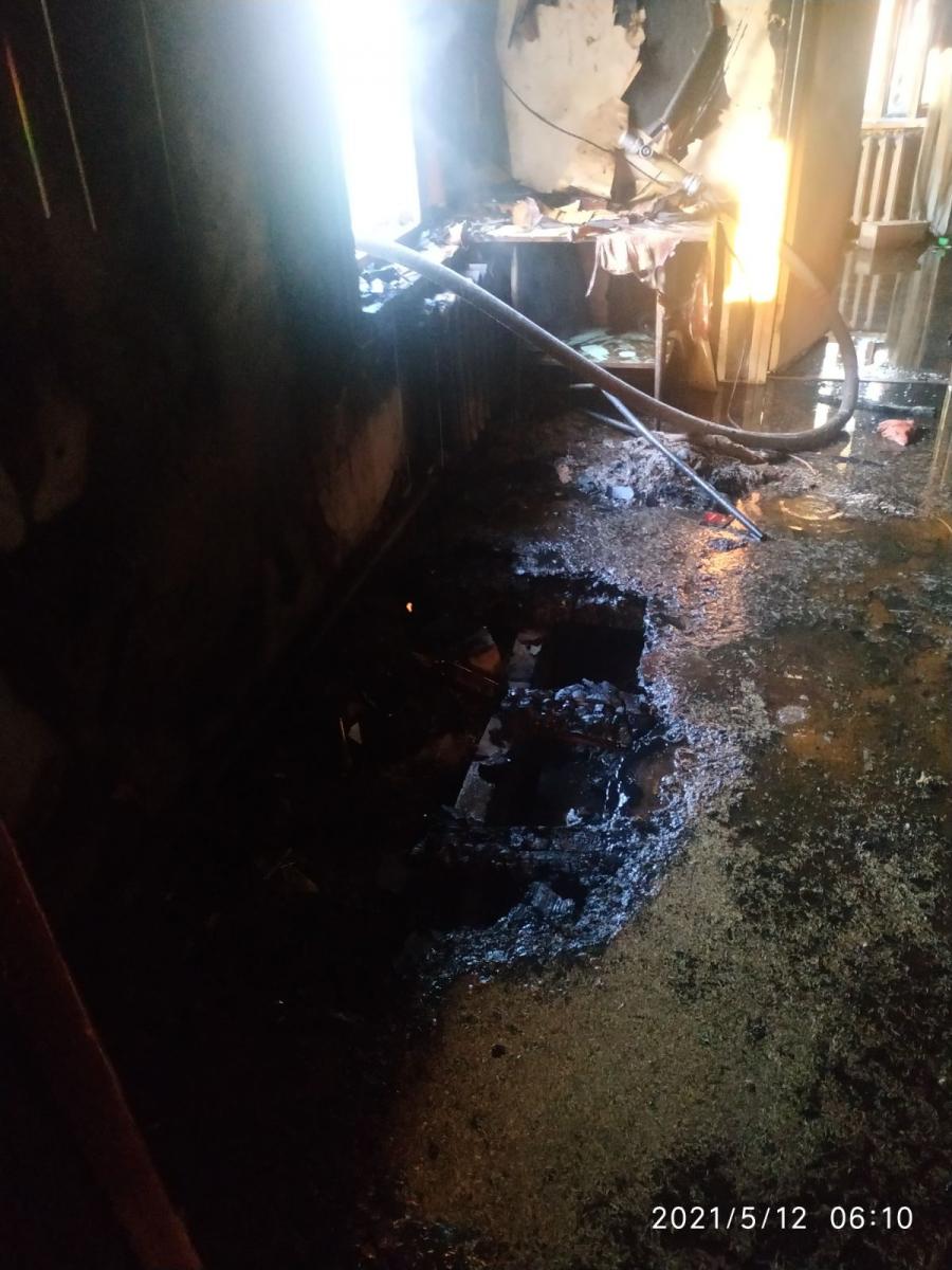 На пожаре в Круглянском районе погиб пенсионер