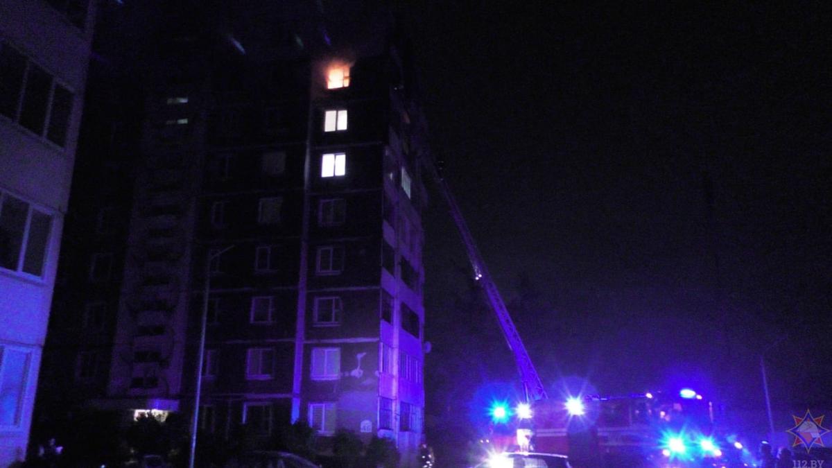 При пожаре в Могилеве погиб мужчина