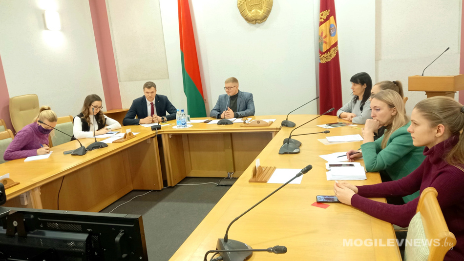 Заседание Молодежного парламента при Могилевском областном Совете депутатов прошло в облисполкоме