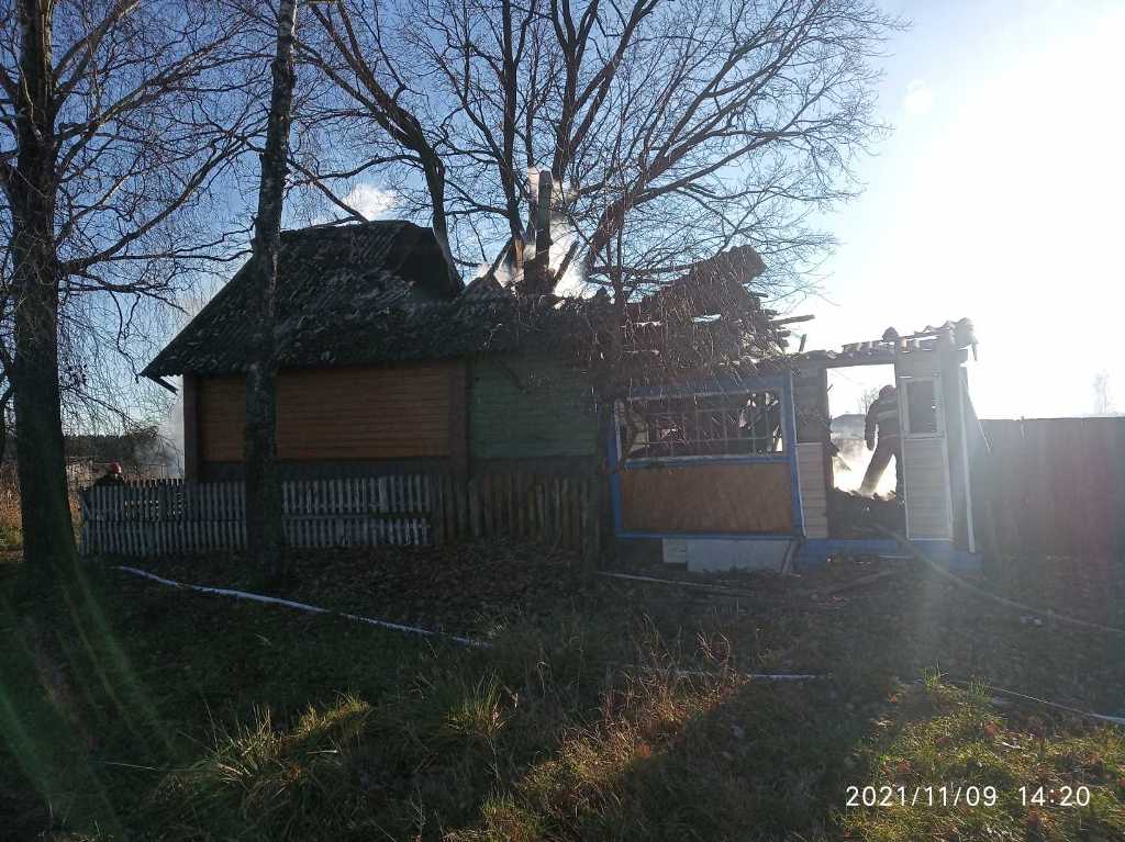 На пожаре в Шкловском районе погиб мужчина