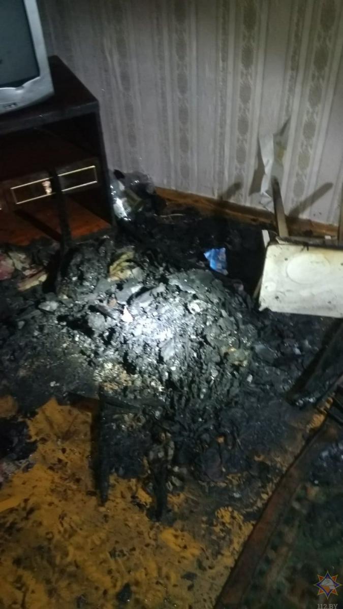 На пожаре в Могилеве спасли мужчину