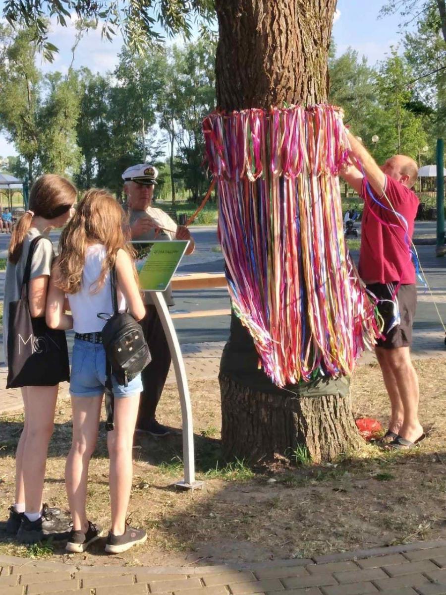 «Дерево благодарения» и скамейка Белтелекома – в парке Подниколье Могилева появились новые арт-объекты
