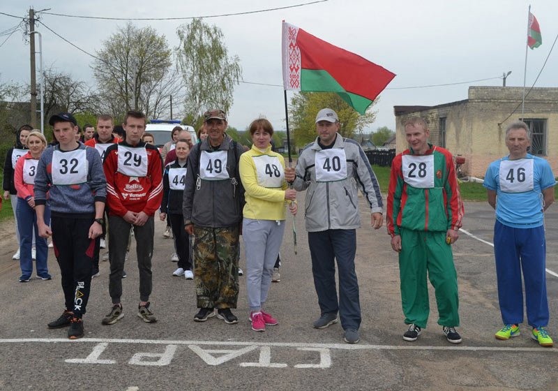 Легкоатлетический пробег, посвященный Великой Победе прошел в Хотимске