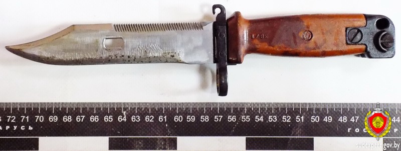 Штык солдатский XVIII века и тесаки XIX века исследовали в Могилеве