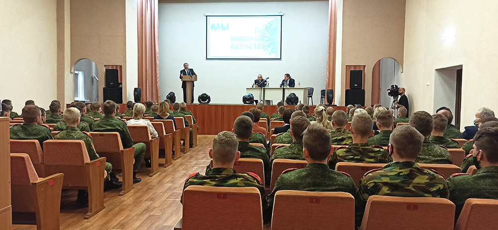 Михаил Русый посетил Могилевское областное кадетское училище имени Героя Советского Союза Е.Николаенко в рамках Единого дня информирования