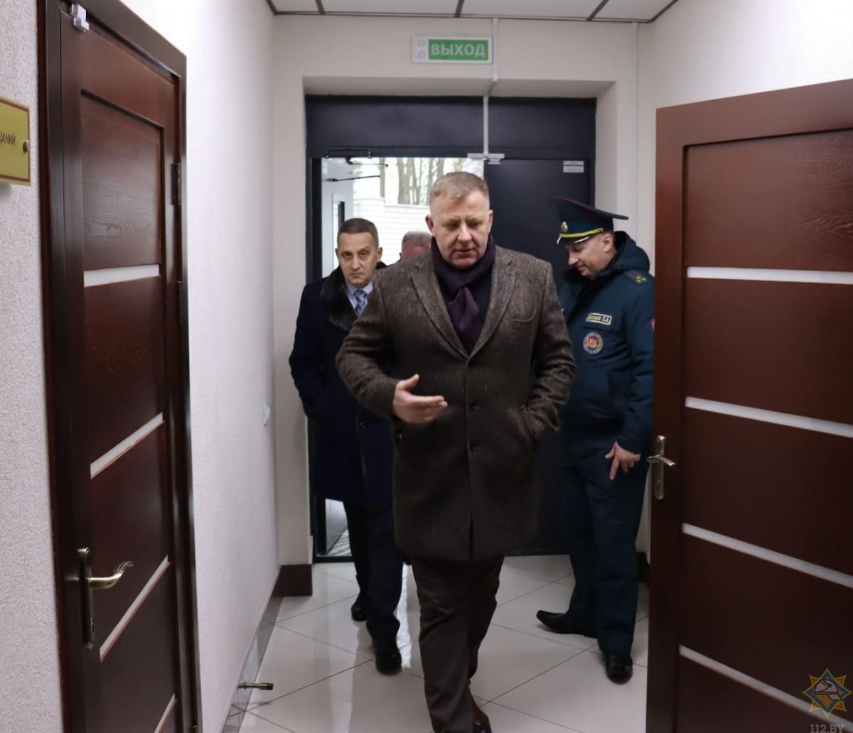 Первый замминистра МЧС с рабочим визитом посетил Могилевскую область