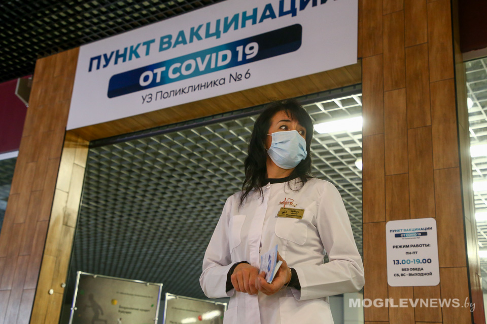 В торговых центрах Могилева организованы прививочные пункты от COVID-19. Фото