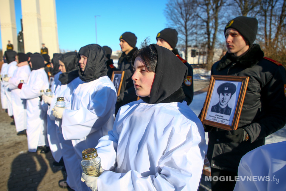 Митинг, в память о погибших воинах-интернационалистах, прошел в Могилеве. Фото