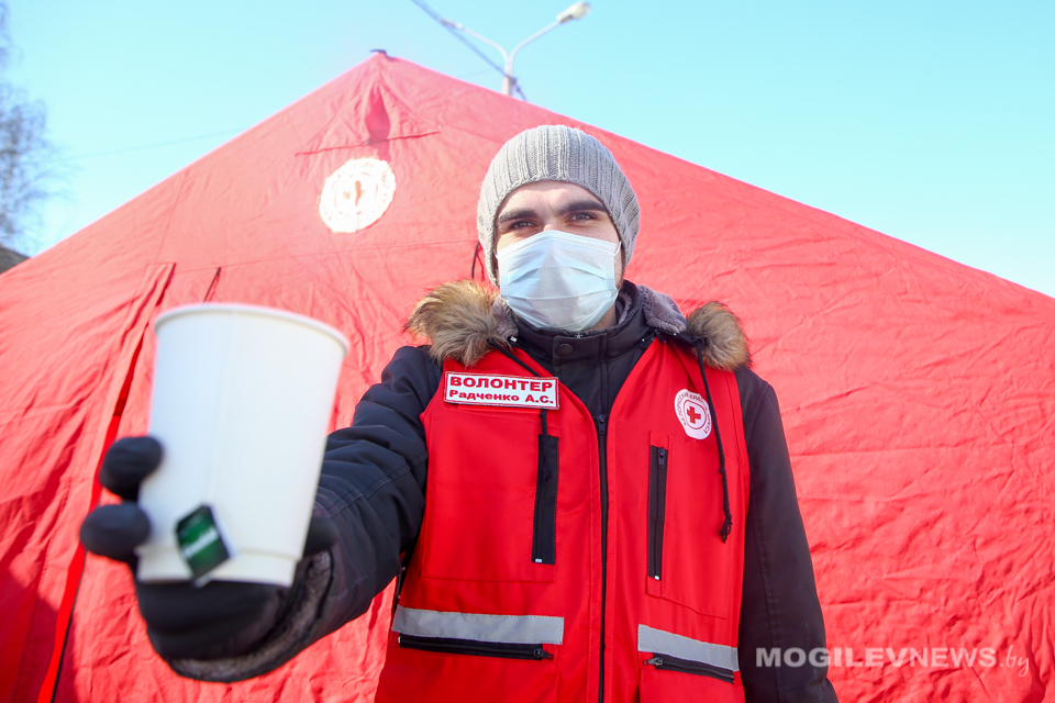 Пункты обогрева от Красного Креста работают в Могилеве. Фото