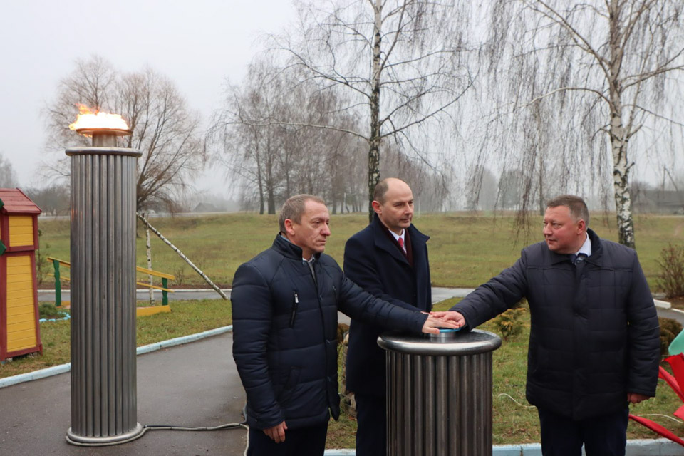 Газификация агрогородка Черноручье завершила 100% газификацию природным газом агрогородков Шкловского района