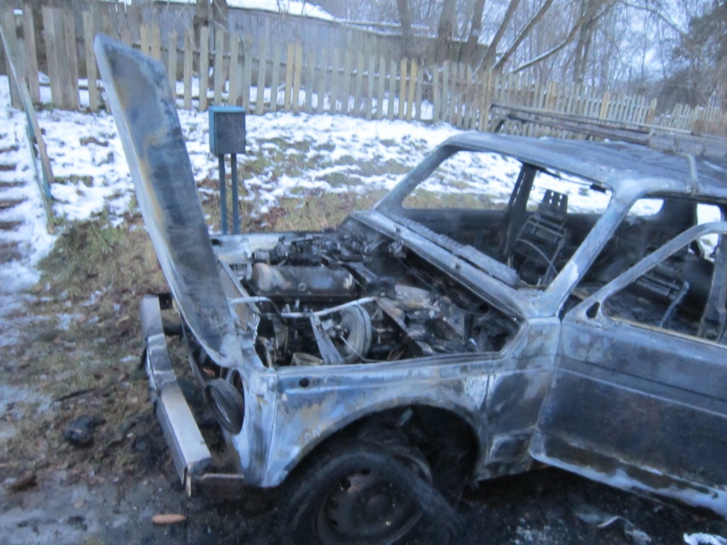 Автомобиль горел в Климовичском районе