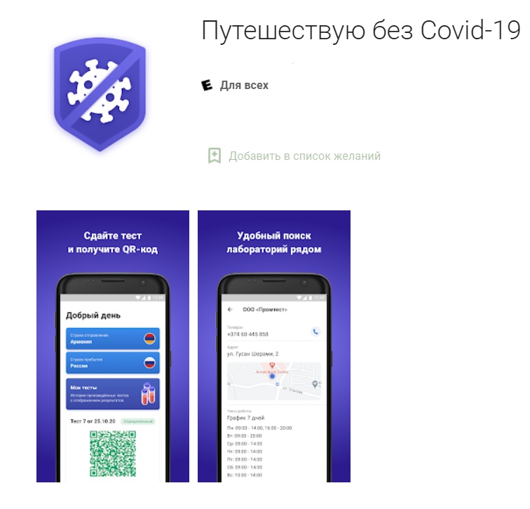 Перечень лабораторий с передачей результатов в систему «Путешествую без COVID-19» определит Минздрав