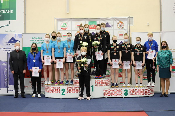 Могилевские спортсменки завоевали «бронзу» на командном чемпионате Беларуси по настольному теннису