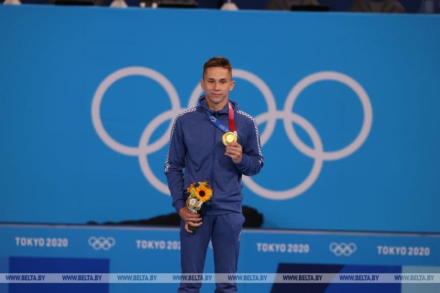 Белорусский батутист Иван Литвинович выиграл золото Олимпиады в Токио