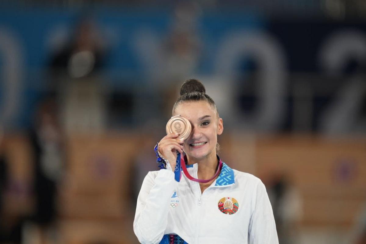 Бронзовую олимпийскую медаль по художественной гимнастике завоевала белоруска Алина Горносько