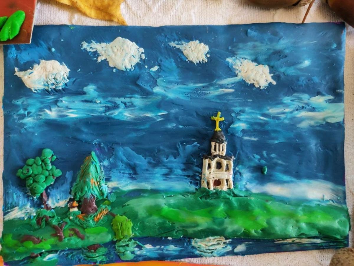 Выставку творческой мастерской пластилинографии при храме в честь иконы Божией Матери «Иверская» организовали в Бобруйске