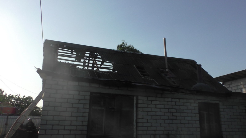 В Могилеве горел частный дом