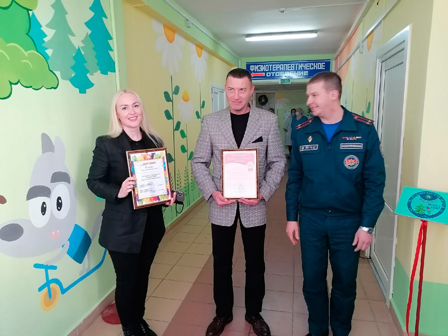 Галерея безопасности появилась в Могилевской областной детской больнице