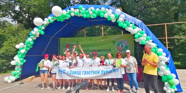 Команда Шклова заняла третье место по итогам Республиканского туристического слета среди организаций «Беллесбумпрома»