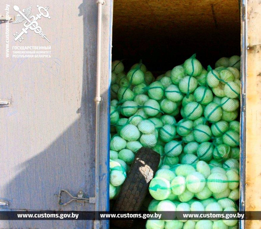 25 тонн капусты без документов выявили могилевские таможенники