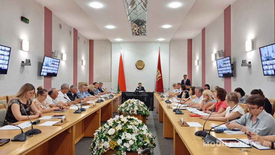 Расширенное заседание областной рабочей группы по устойчивому развитию прошло в Могилеве. Фото