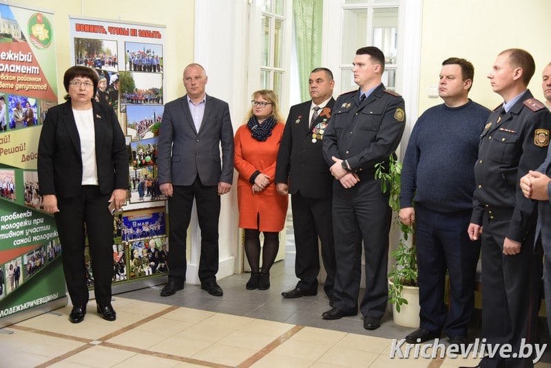 Во дворце Потемкина прошло торжественное открытие передвижной выставочной мобильной экспозиции «Героическая летопись Кричевщины»