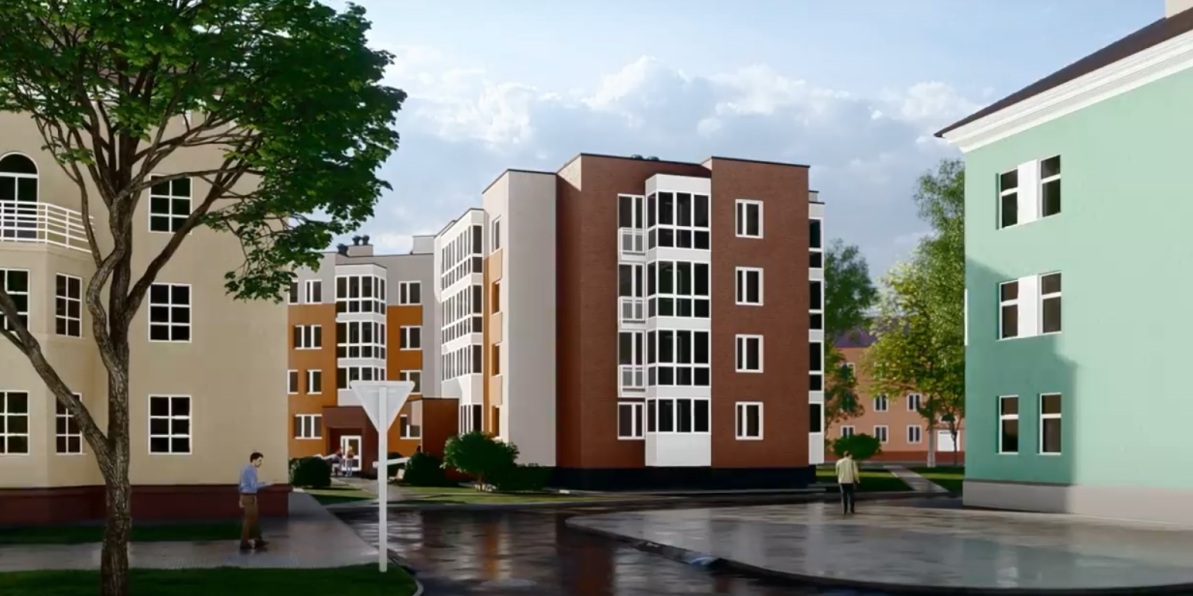 Новый 28-квартирный дом появится в центре Могилева в августе текущего года. Фото