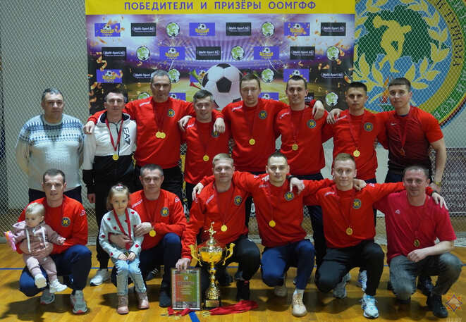 В Чемпионате Могилева по мини-футболу среди команд Высшей лиги победила команда областного УМЧС