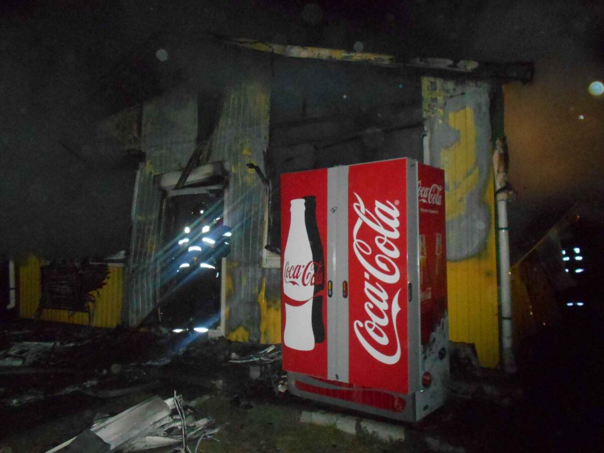 Магазин горел в Бобруйском районе