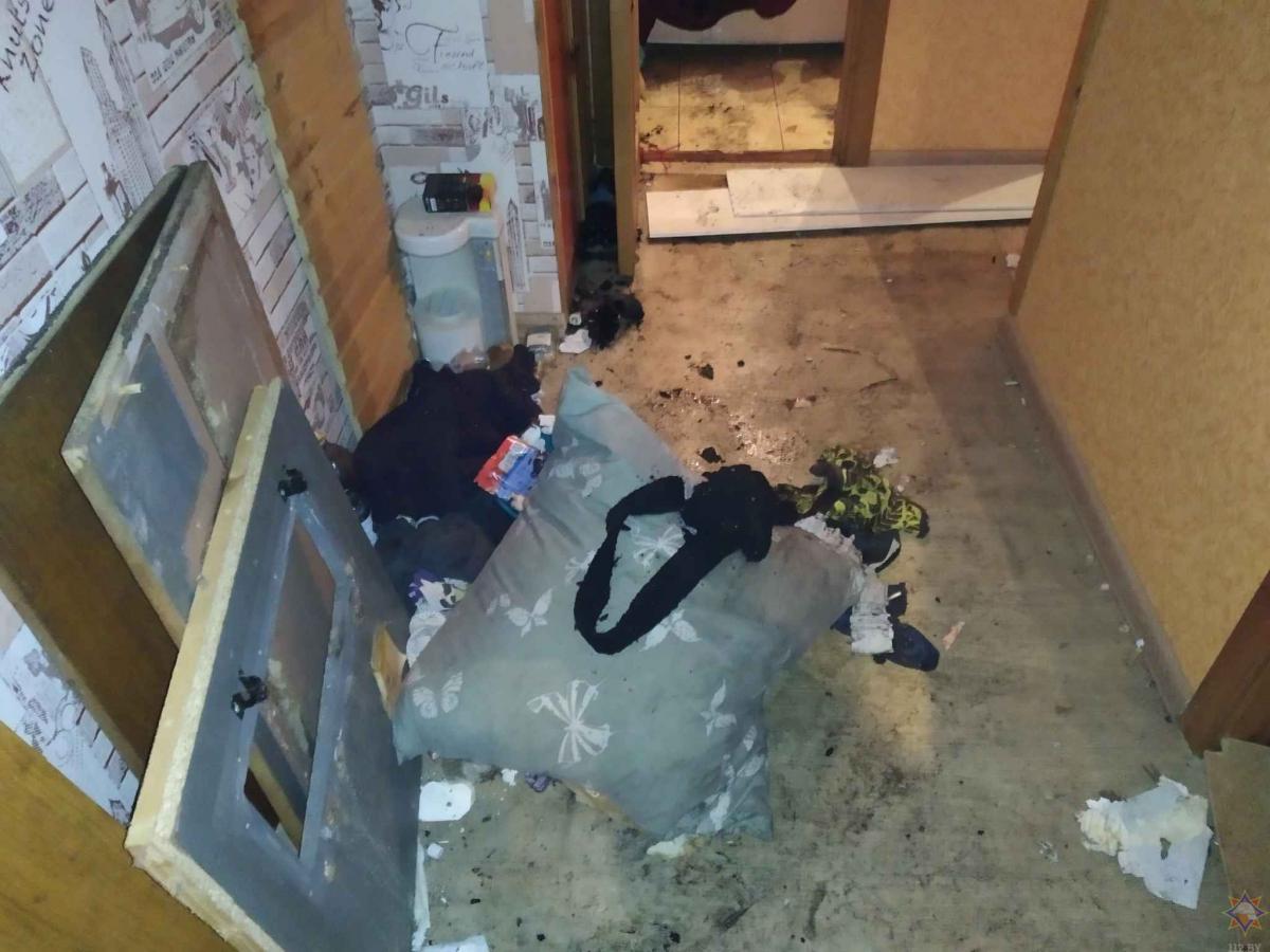 На пожаре в Бобруйске спасли мужчину