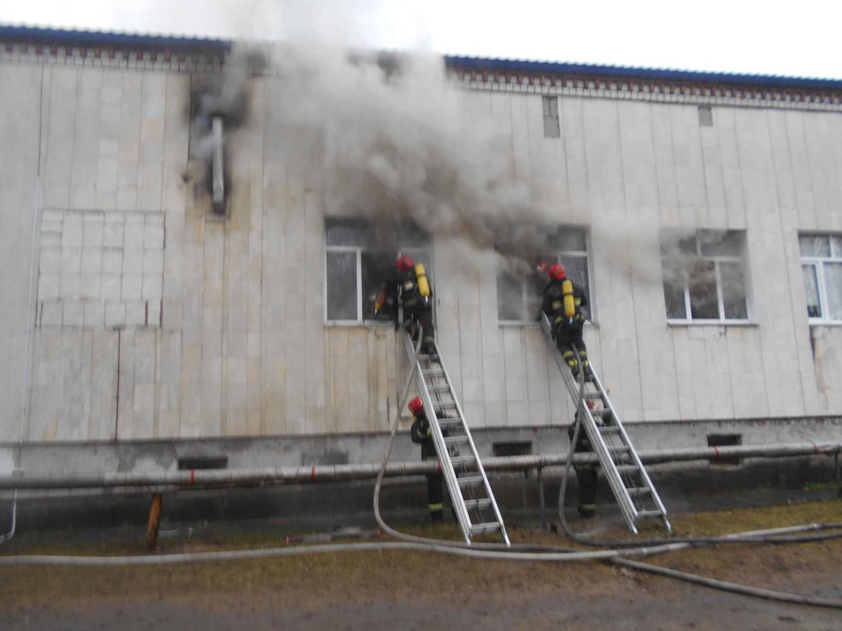 Пожар в водогрязелечебнице санатория им. В.И. Ленина тушили в Бобруйске