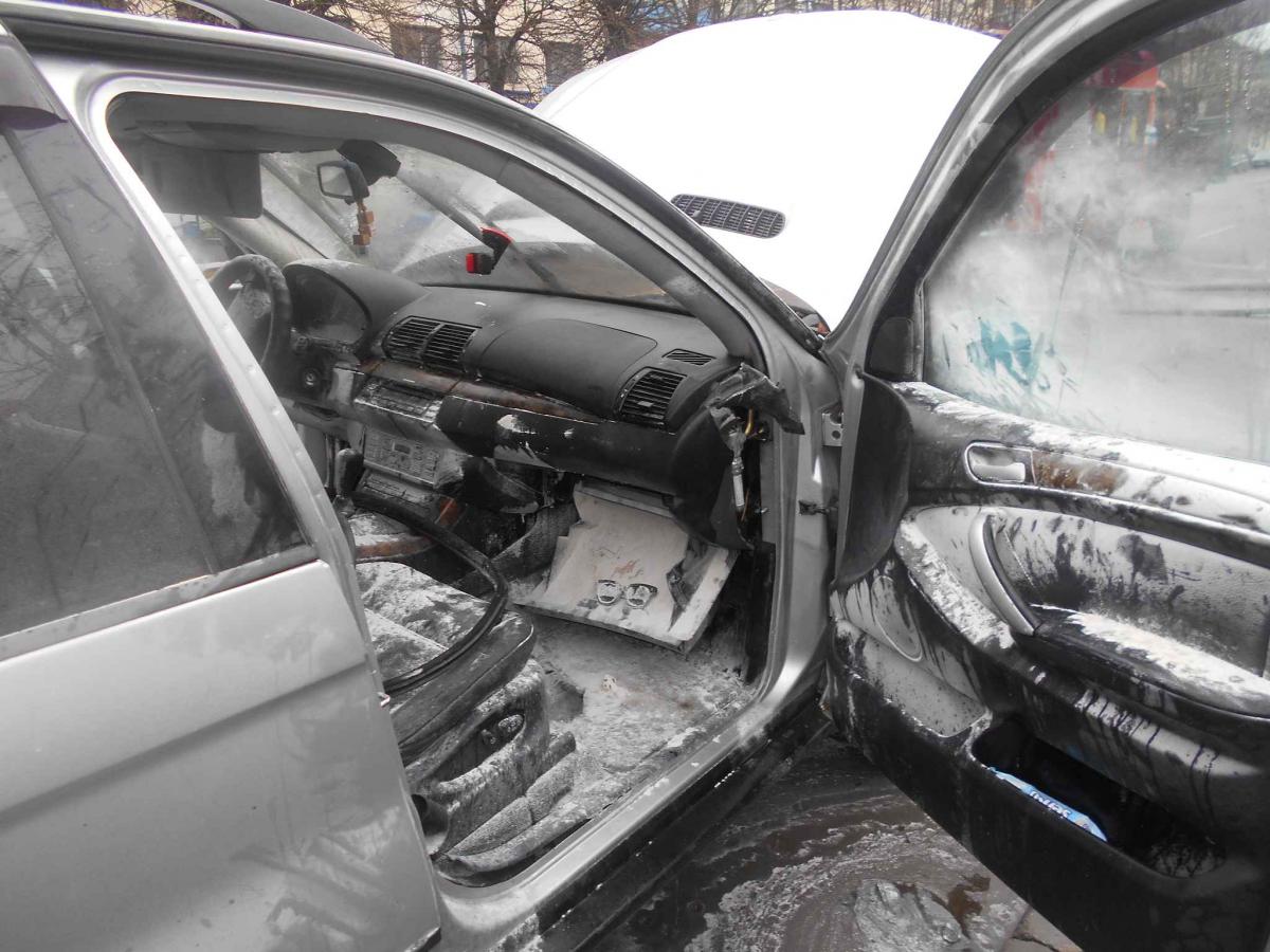 BMW X5 горел в Бобруйске