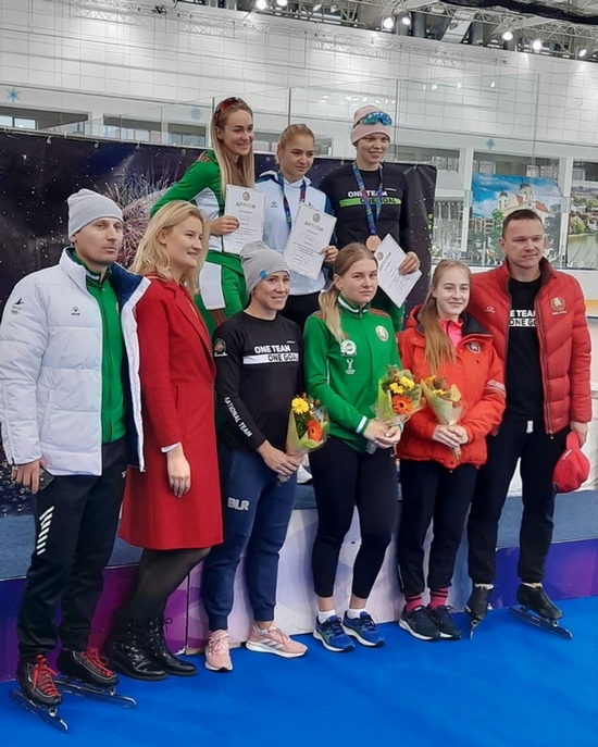 Могилевские спортсмены заняли второе место в общекомандном зачете на чемпионате Беларуси по конькобежному спорту
