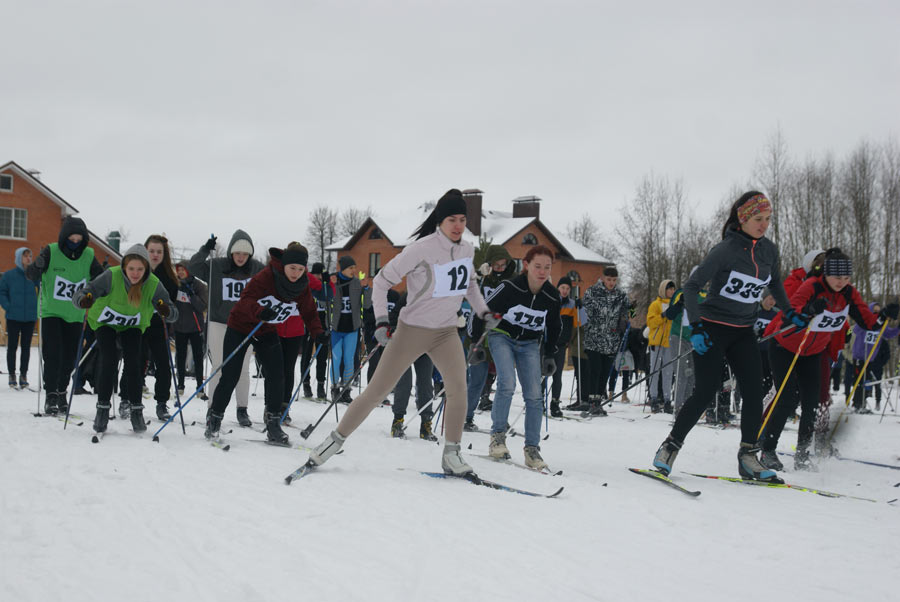Городской спортивный праздник «Могилевская лыжня — 2022» прошел в Печерском лесопарке  Могилева. Фото